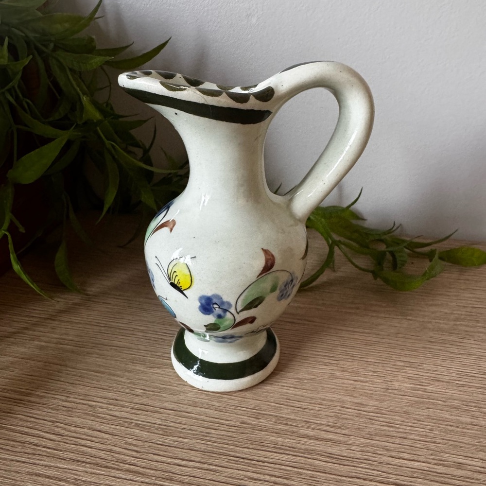 Tonala Mexican Folk Art Mini Pitcher - Picture 2 of 8